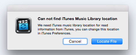 Read iTunes Library Failed