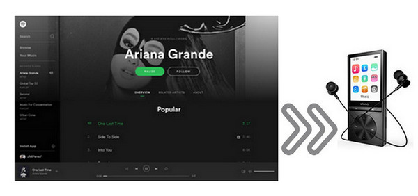 can i transfer music from spotify to mp3 player