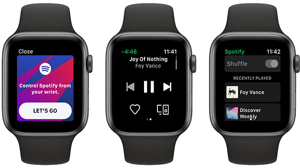 use Spotify app on Apple Watch